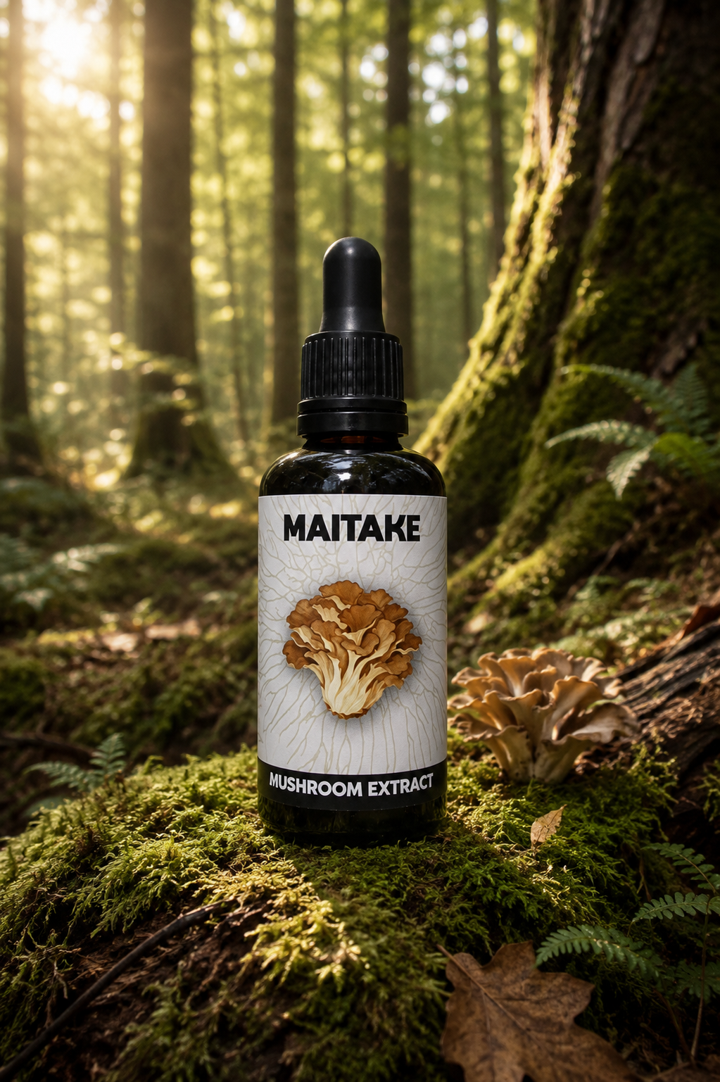 Maitake Dual extract Tincture 50ml: highest strength at 1:1 ratio