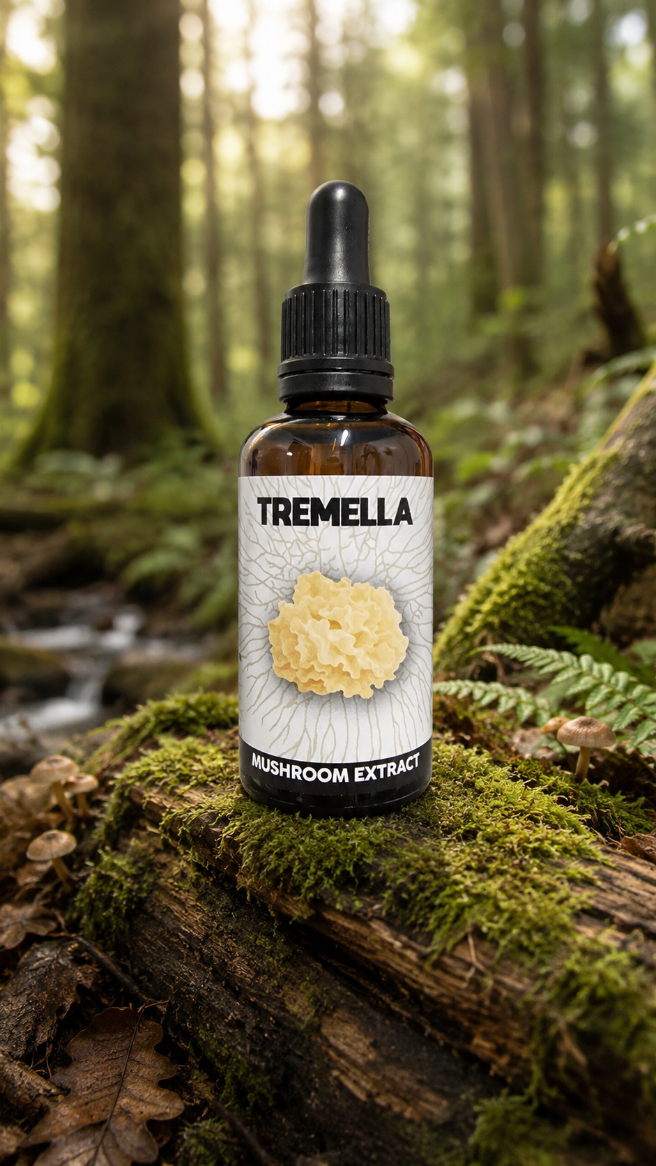 Tremella Dual Extract Tincture 50ml: highest strength at 1:1 ratio